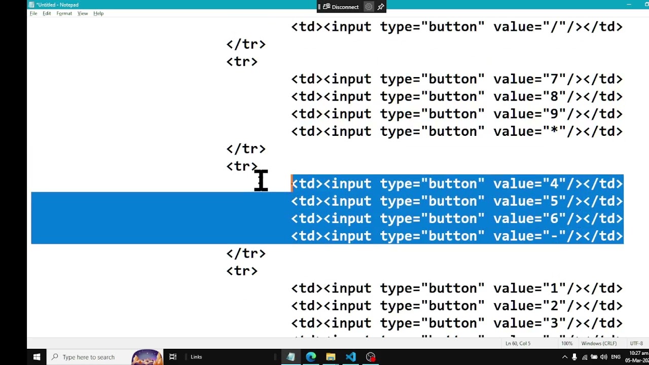 Designing Calculator in CSS