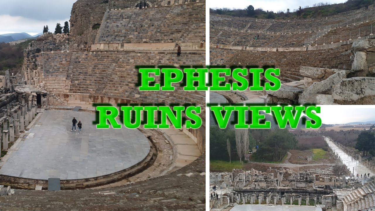 The Amphitheatre in Ephesus , Izmir, Turkey