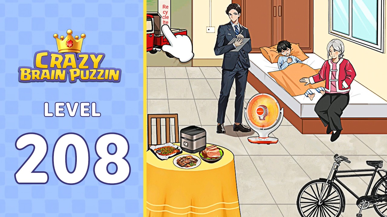 Crazy Brain Puzzle Level 208 Medical Fund | Complete Walkthrough & Solutions! 🎯