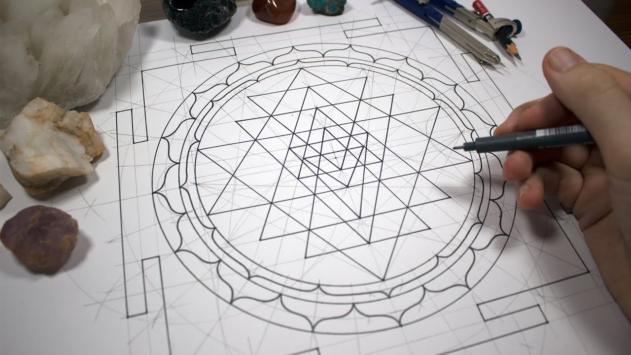 Drawing The Sri Yantra