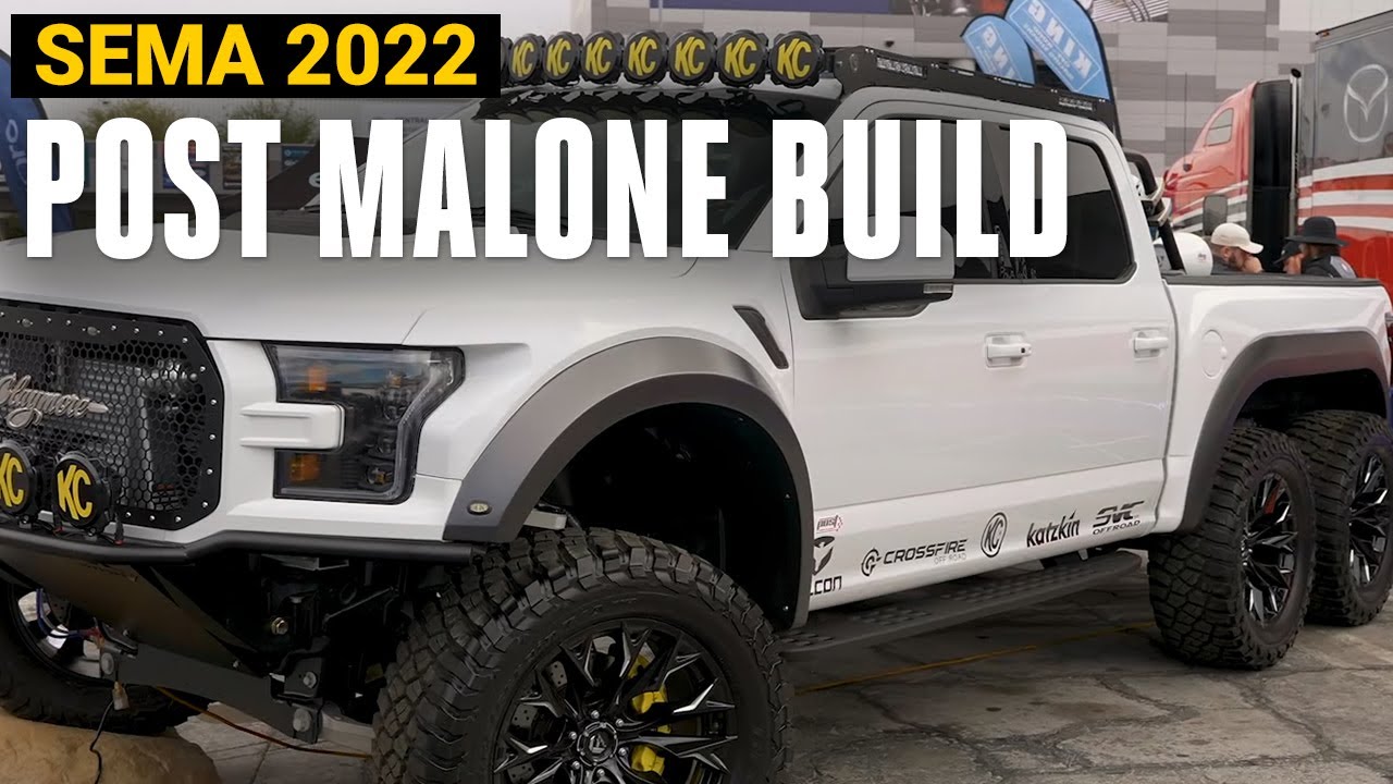 Post Malone's 6 wheel Raptor Build SEMA 2022