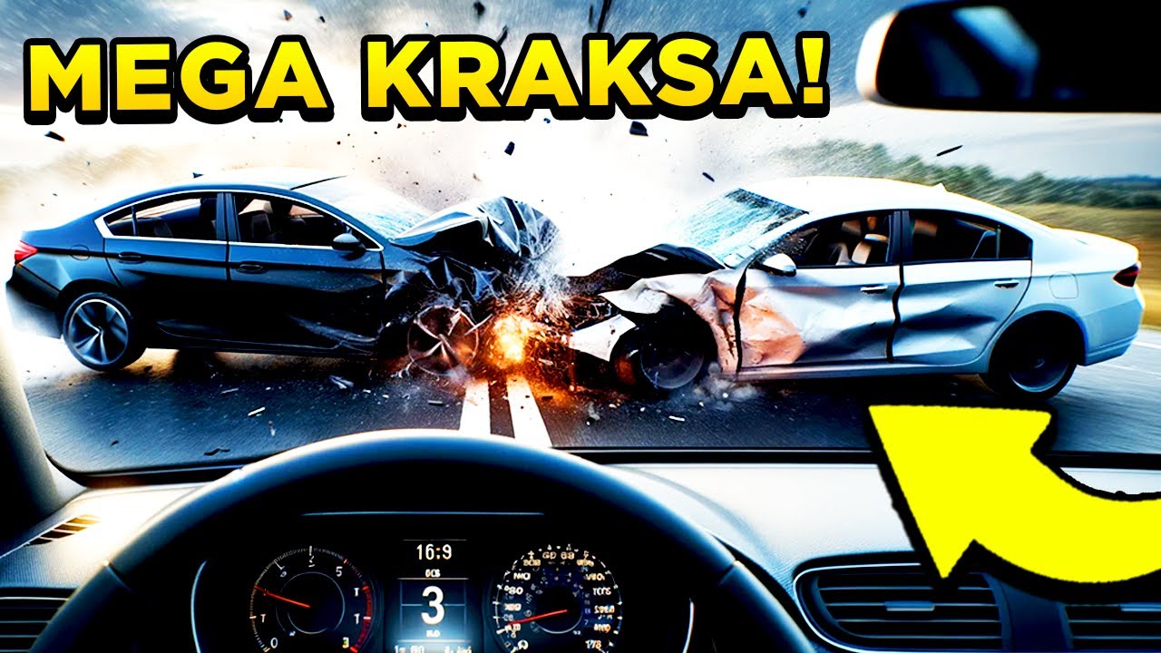 Wielki DZWON Na Skrzyżowaniu! Cwaniaki Na Polskich Drogach | Edukacyjne Kraksy #1