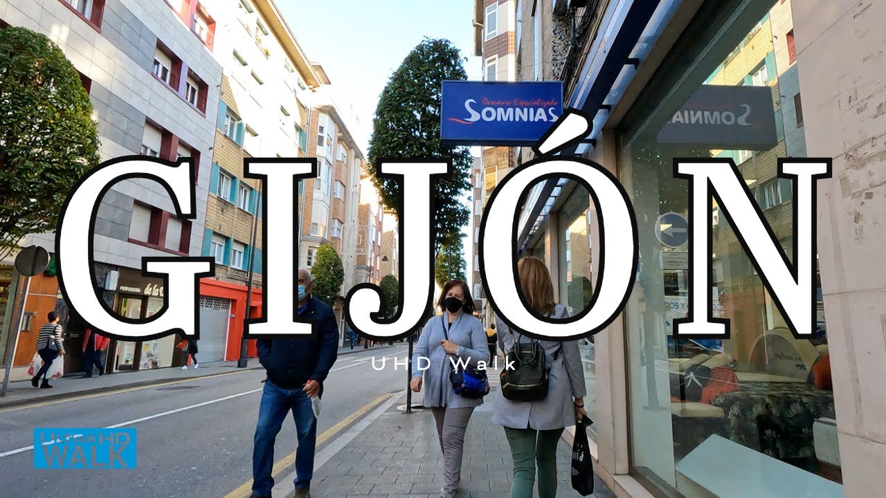 Gijón 4K Walk