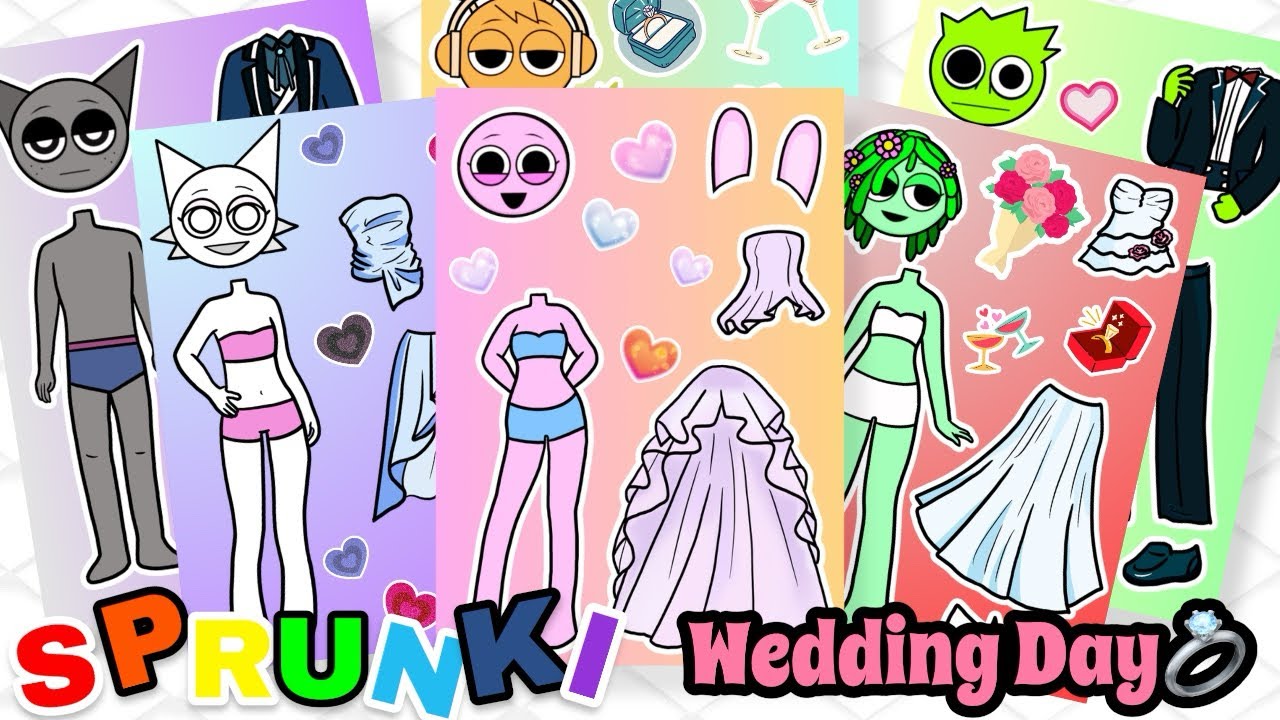 🌈Incredibox SPRUNKI Human mod NEW UPDATE!! SPRUNKI’s Wedding day💍✨ | ASMR | 스프런키 휴먼 모드: 결혼식🤵🏻💖👰🏻‍♀️