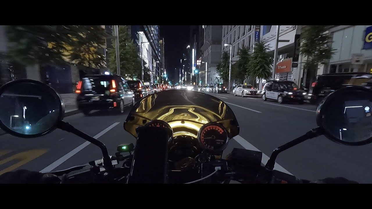 【Kawasaki Eliminator 400SE】夜のぼっち走り 【排気音】【4気筒】