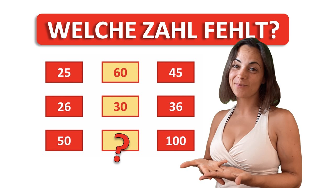 🤯 VERVOLLSTÄNDIGE DIE REIHE! | Welche Zahl fehlt? | Einstellungstest Logik | Zahlenreihe lösen!
