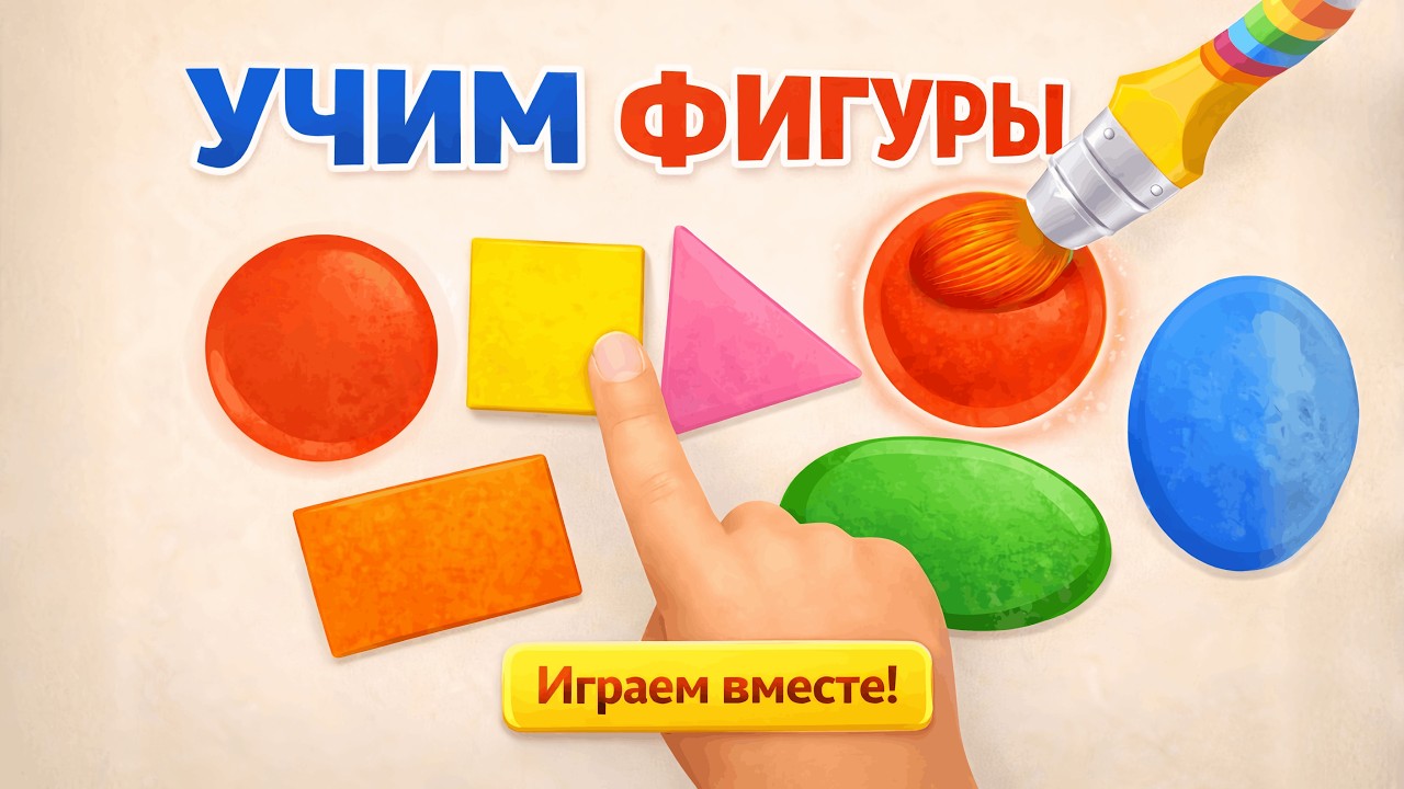 Учим фигуры 🔵🟨🔺 | Развивающее видео для малышей