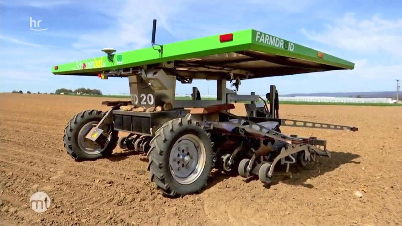 UFO auf Bio-Bauernhof? Feldroboter Farmdroid FD 20 bei der Arbeit | maintower