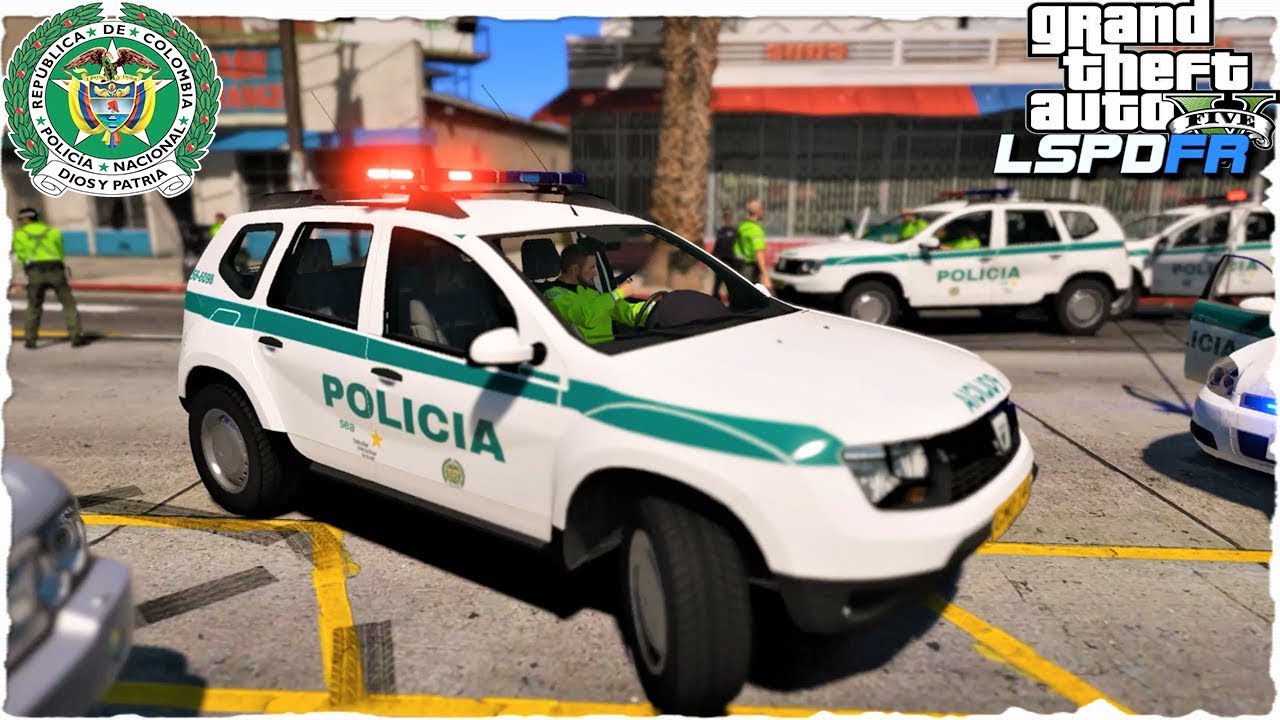 LSPDFR | Día 89 | 👮POLICIA DE COLOMBIA (NUEVO DUSTER) Persecuciones a Tope!!!