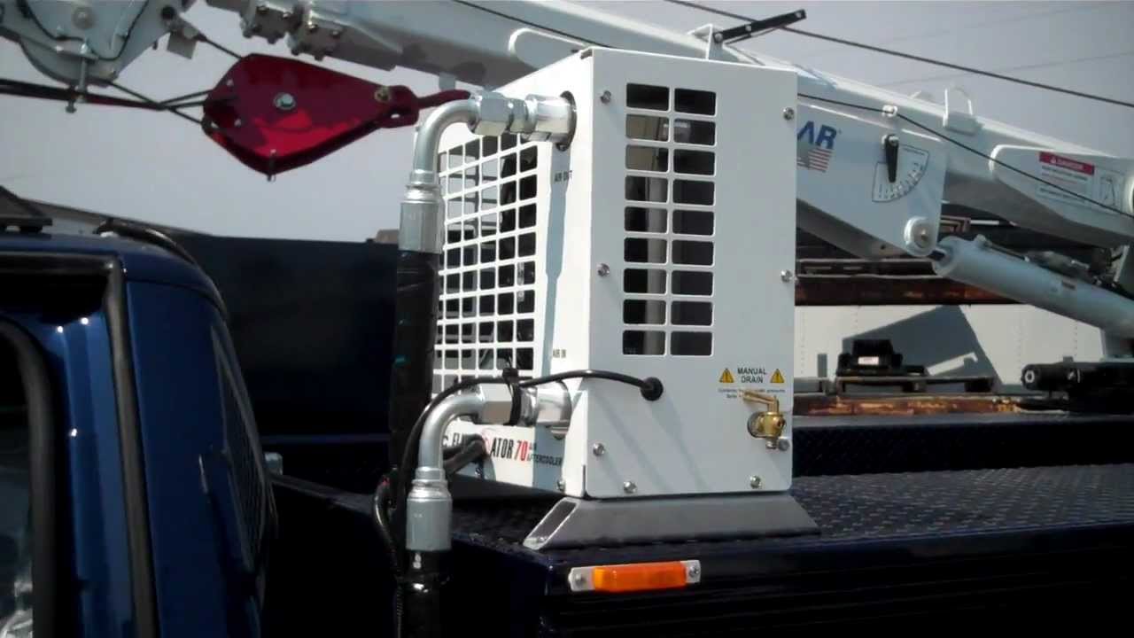 VMAC VR70 Underhood Air Compressor on Upfitted Ford Super Duty Truck w Crane