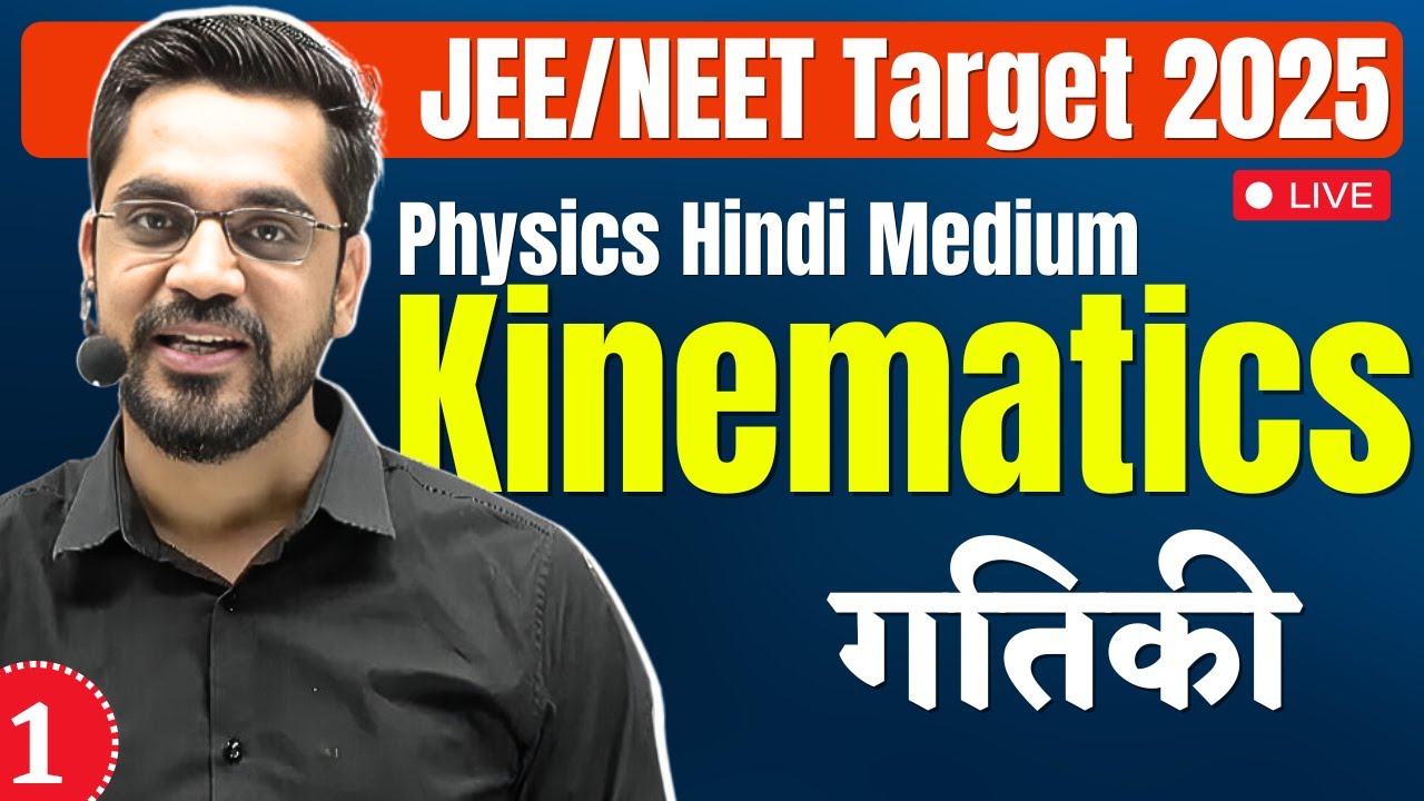 Dropper Physics Lec-1 | Kinematics ( गतिकी )  | Introduction | IIT/JEE Physics
