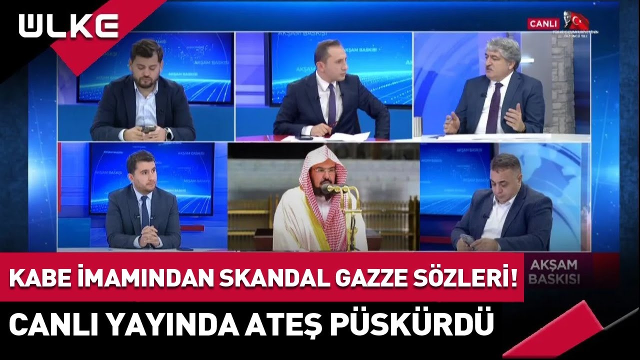 Kabe İmamı Sudeysi'nin Gazze Sözlerine #Canlı Yayında Tepki!