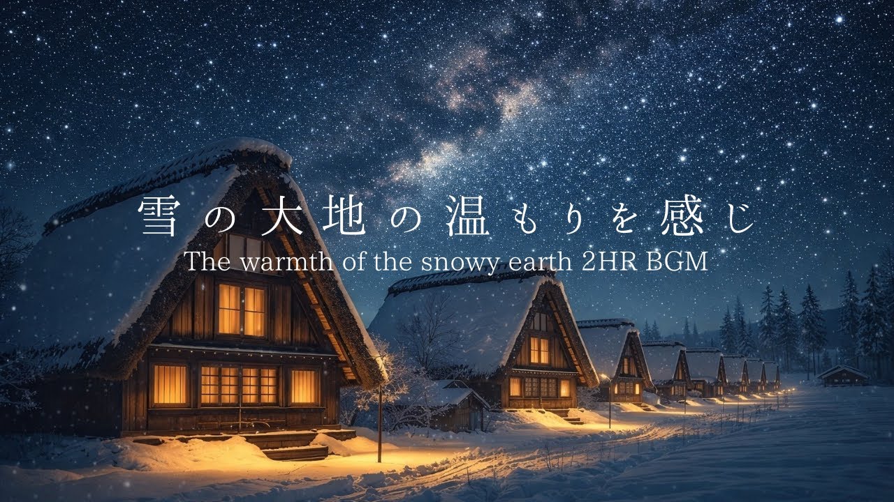 【雪の温もりで癒される】The warmth of the snowy earth⛄️雪の大地で癒されよう｜合唱作りでの家族の温もりを感じ🌃｜作業用・勉強用2HR BGM