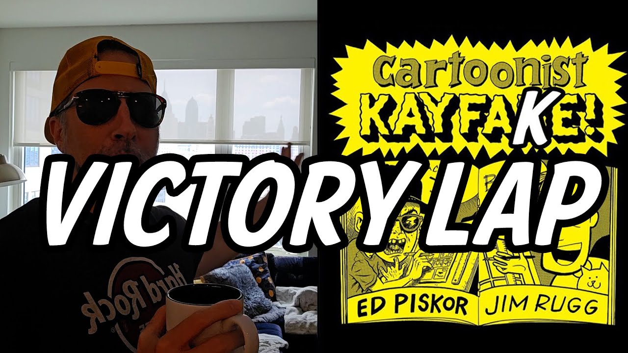 CARTOONIST KAYFABE COWER IN FEAR - Wizard Magazine 57