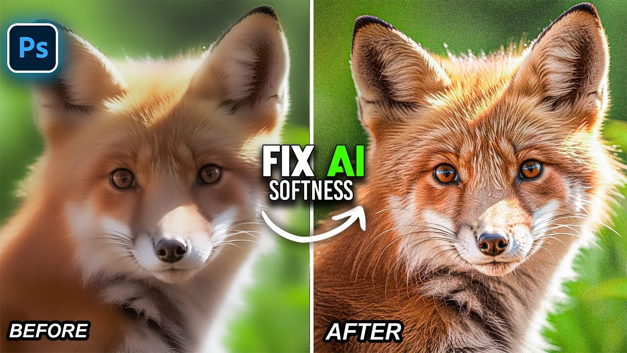Easy and Quick Way to Fix AI Image Softness in Photoshop