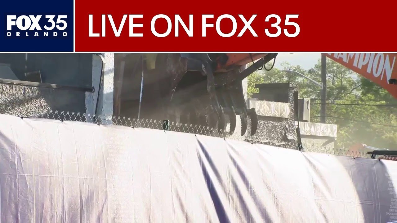 LIVE: Pulse Nightclub demolition in Orlando - 10 years after deadly tragedy