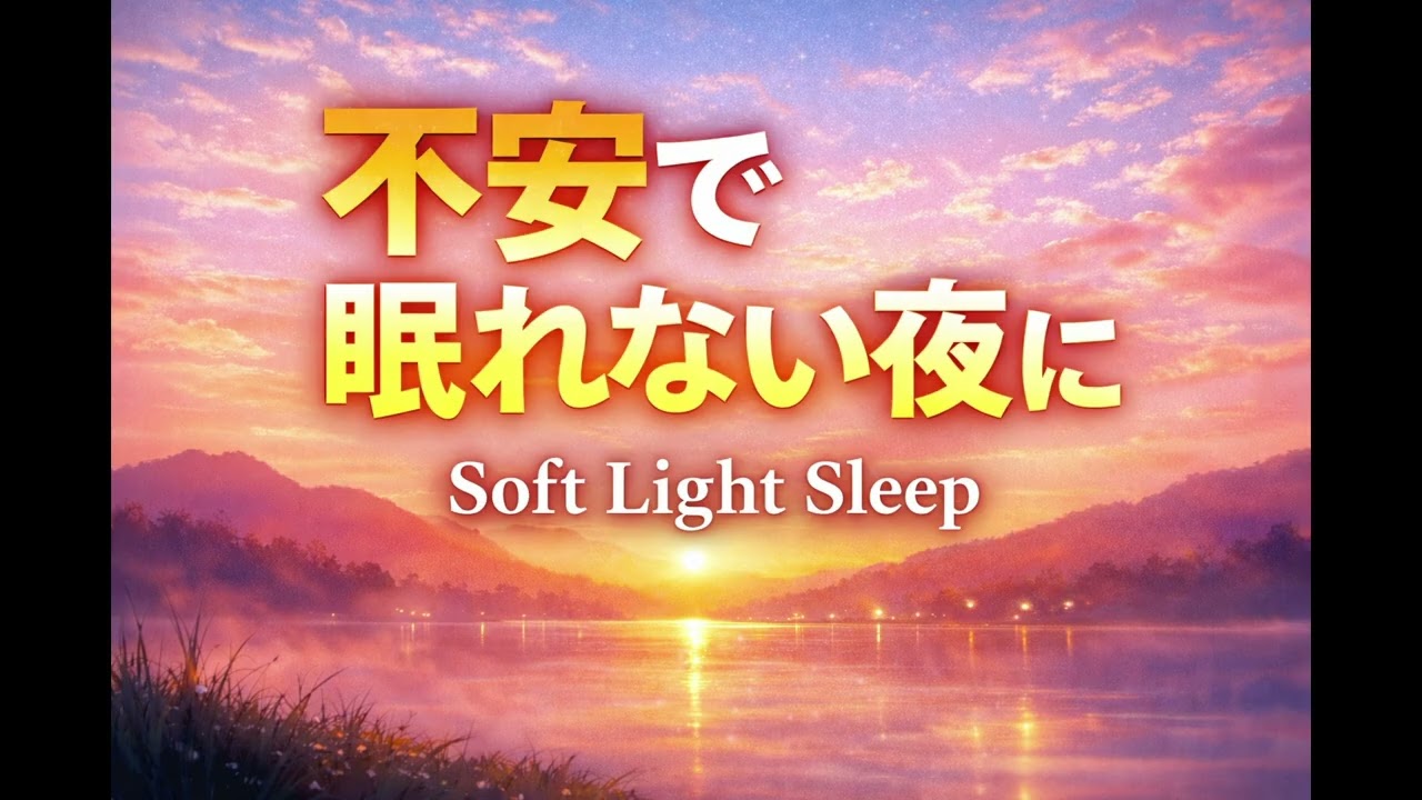 【不安で眠れない夜に】光のようにやさしい睡眠音楽｜Soft Light Sleep