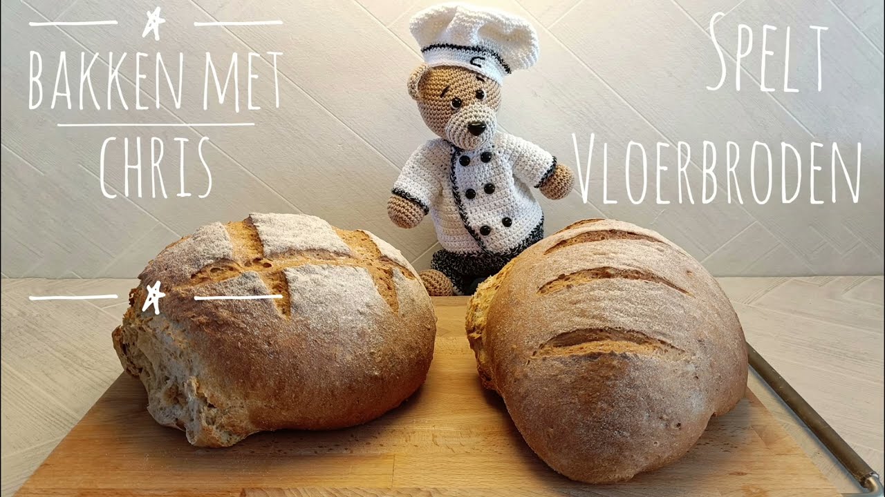 spelt vloerbrood zonder toevoegingen en gewoon op de bakplaat