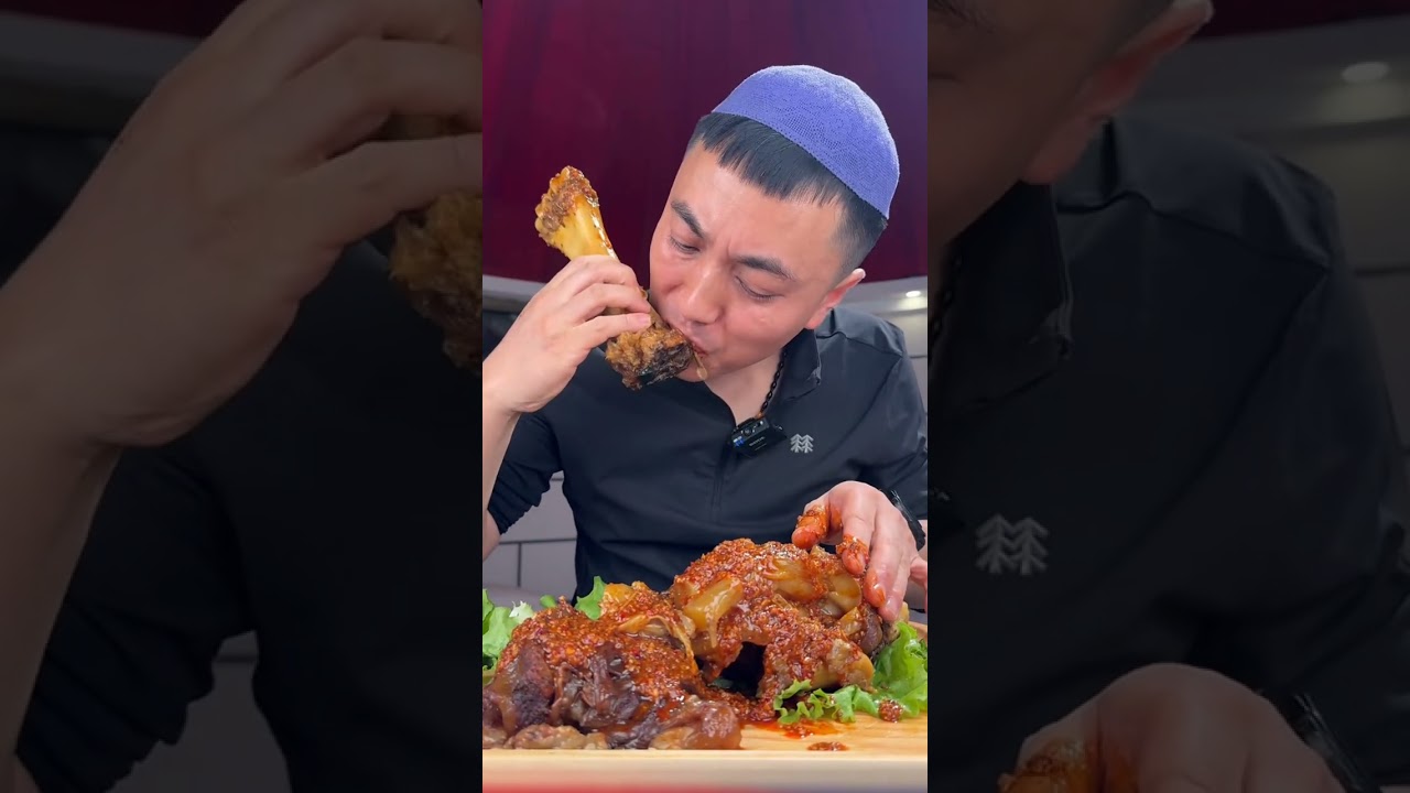 Mukbang : Family Eating Pork Ribs Meat 🥓🍖 Salmon #beef #pork #meat #yummy 