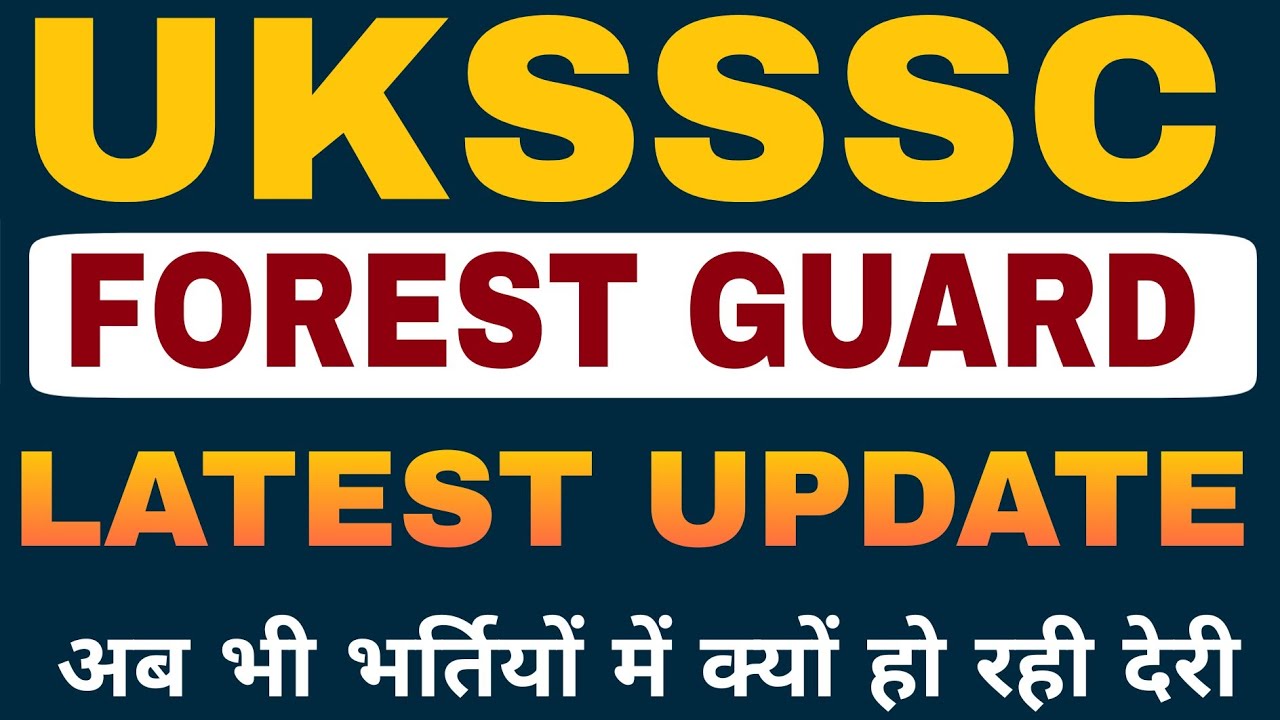 UKSSSC FOREST GUARD & BANDI RAKSHAK NOTIFICATION 2026 | UKSSSC VAN AARAKSHI LATEST UPDATE | JAVEDALI
