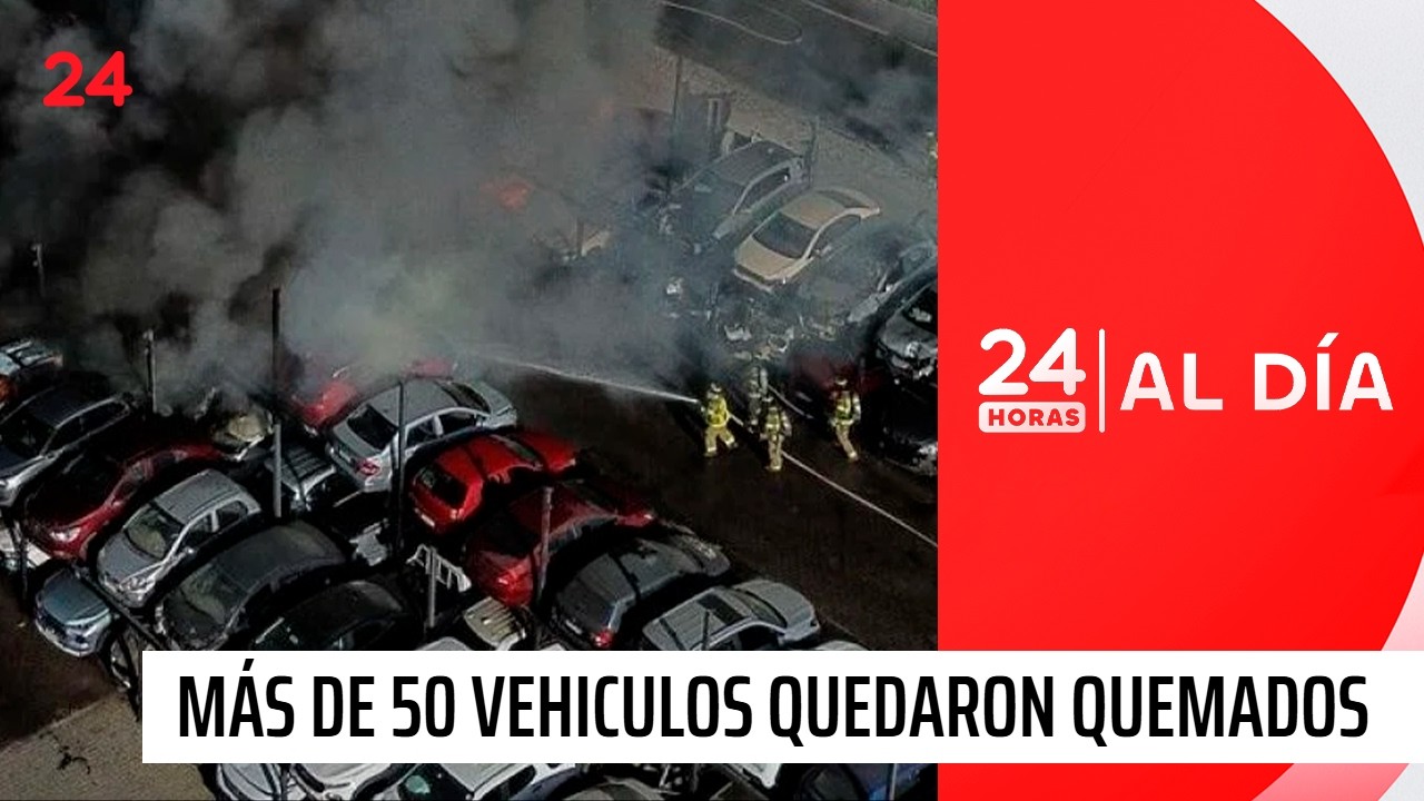 Más de 50 vehículos quemados tras fatal explosión de camión en Renca | 24 Horas TVN Chile