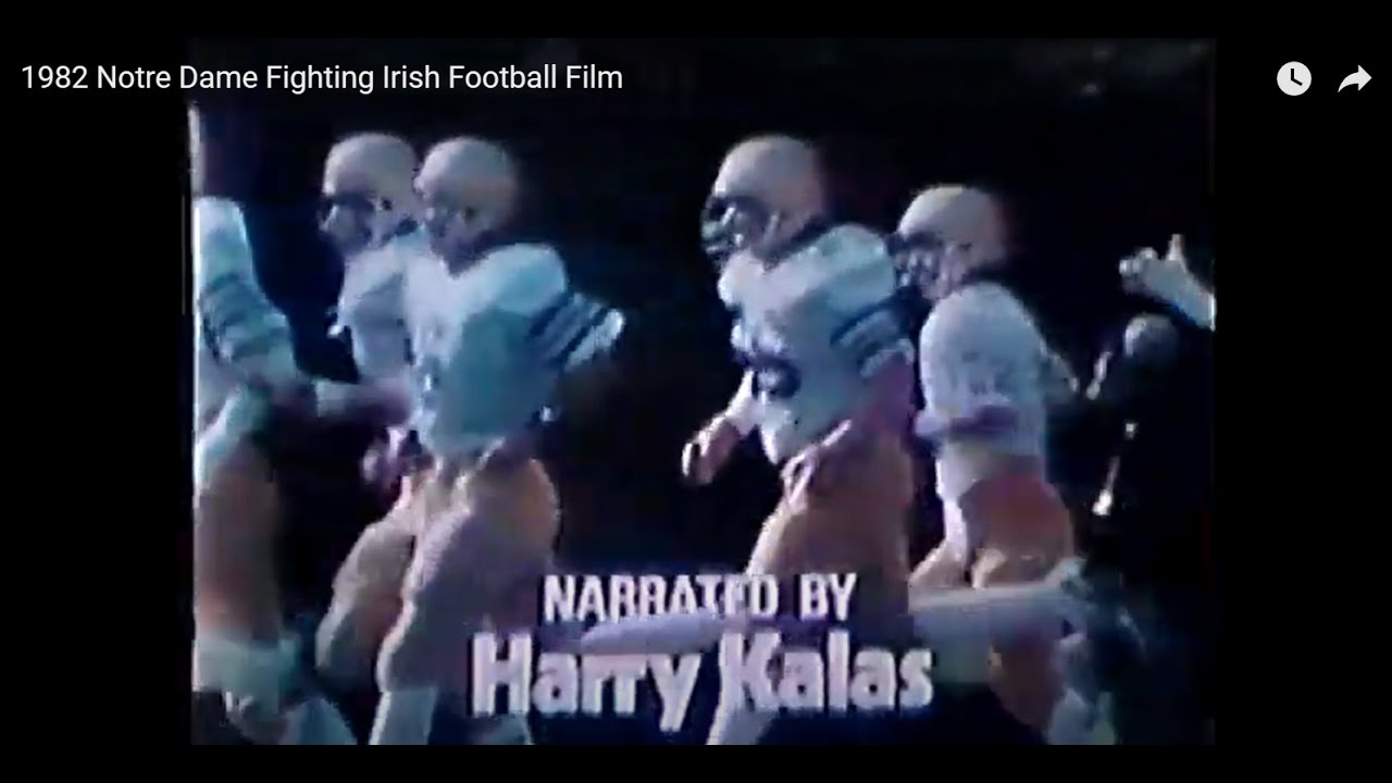 1982 Notre Dame Fighting Irish Football Film
