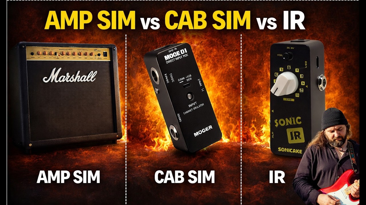 3 FORMAS DE GRAVAR SUA GUITARRA EM LINHA: Sonic IR pedal - Mooer Micro DI - Marshall MG