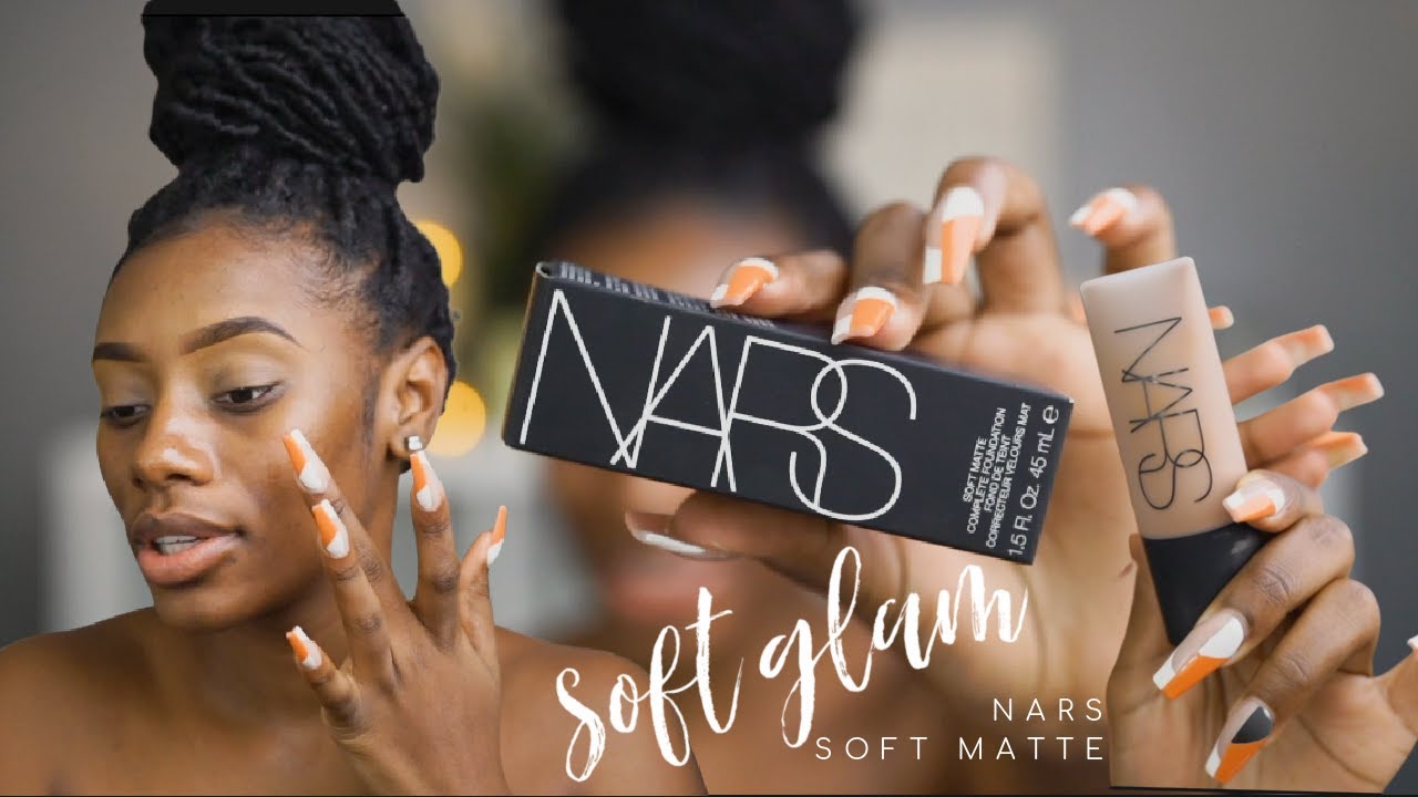Soft Glam Makeup | NARS SOFT MATTE FOUNDATION| GIVEAWAY