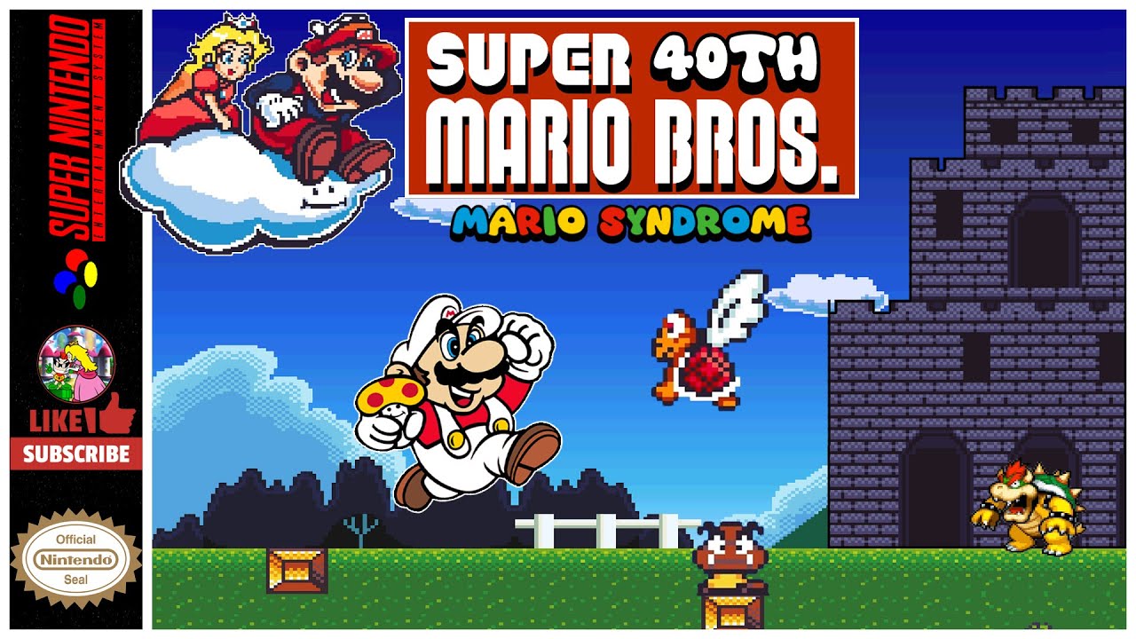 Super Mario Bros. 40th - Mario Syndrome (SMW Hack) | Full Gameplay