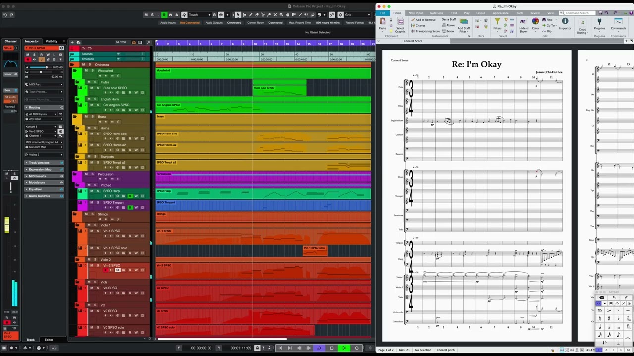 Getting less confused with the orchestra and loathing myself a bit less... one day at a time.