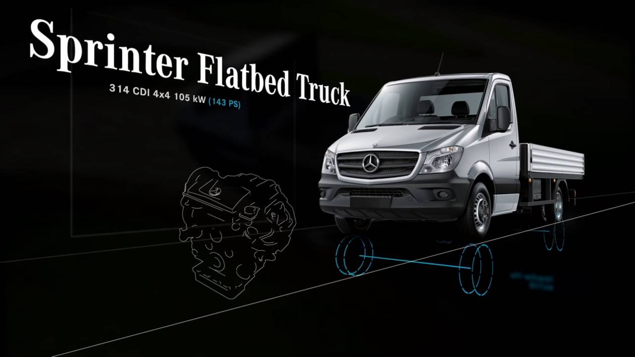 Sprinter flatbed truck robust and powerful varieties