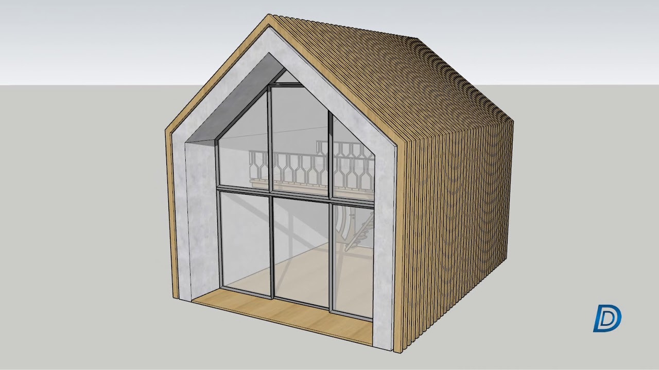 Model Sketchup Domek letniskowy Summer house