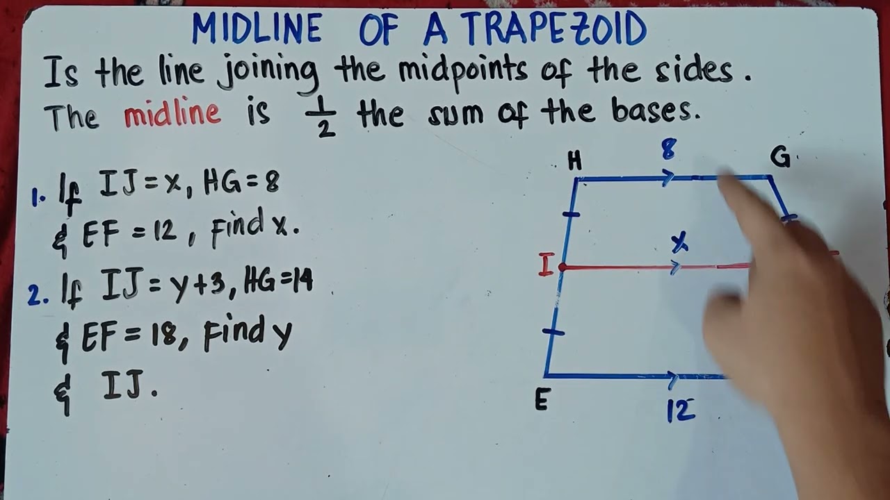 Midline | Mid-Segment of a Trapezoid | Explain in Detailed |