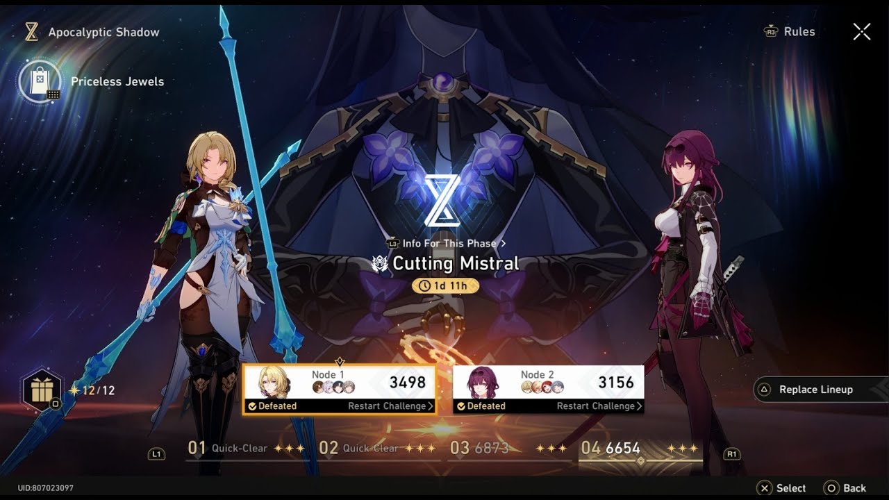 E0/S1 Castorice/Mydei 3.3 Apocalyptic Shadow (Cutting Mistral)