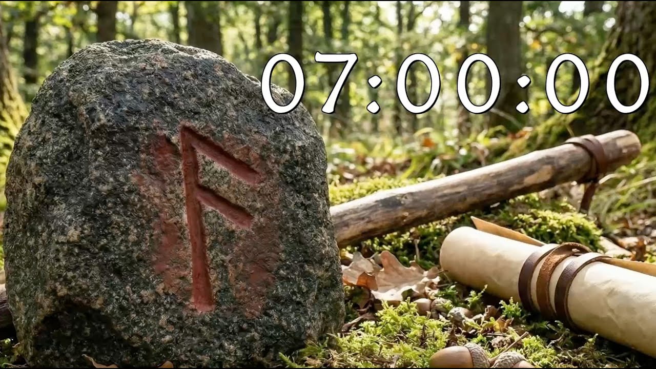 7 Hour "Ansuz" Power Timer "ᚨ" Endurance & Vitality for Deep Work