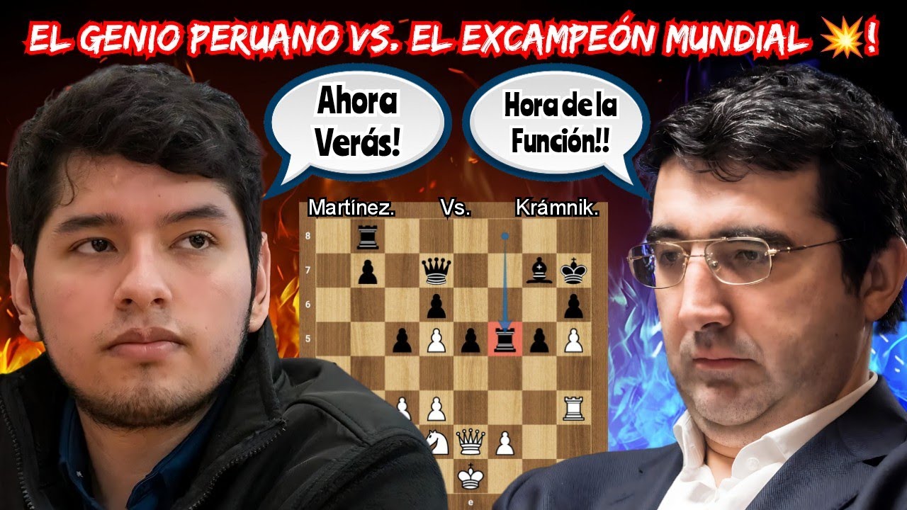 EL GENIO PERUANO CONTRA EL EXCAMPEÓN MUNDIAL🤯💥!! | Martínez vs. Krámnik | (Titled Cup)