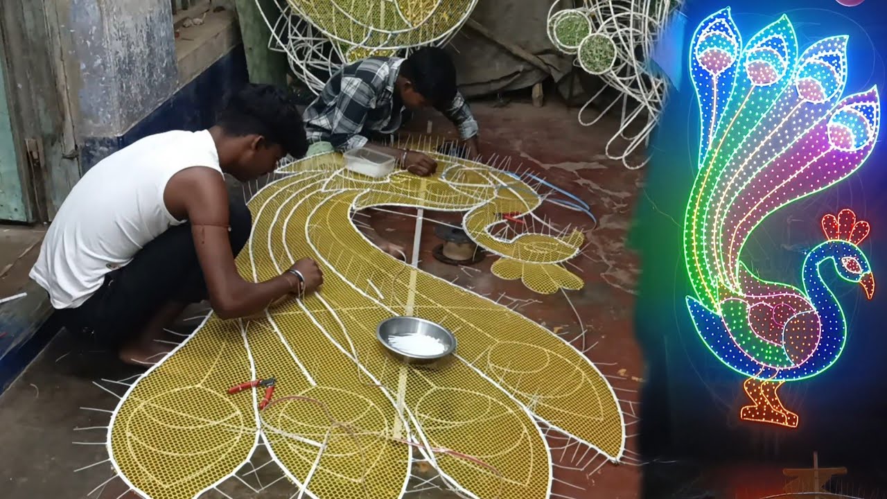 2025 এর বেস্ট মডেল ময়ূর লাইট কিভাবে তৈরি করবেন দেখে নিন | Strip Light waterproof  | Chandannagar 