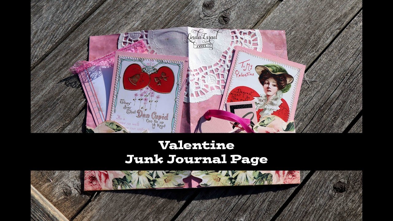 Valentine Junk Journal Page Tutorial