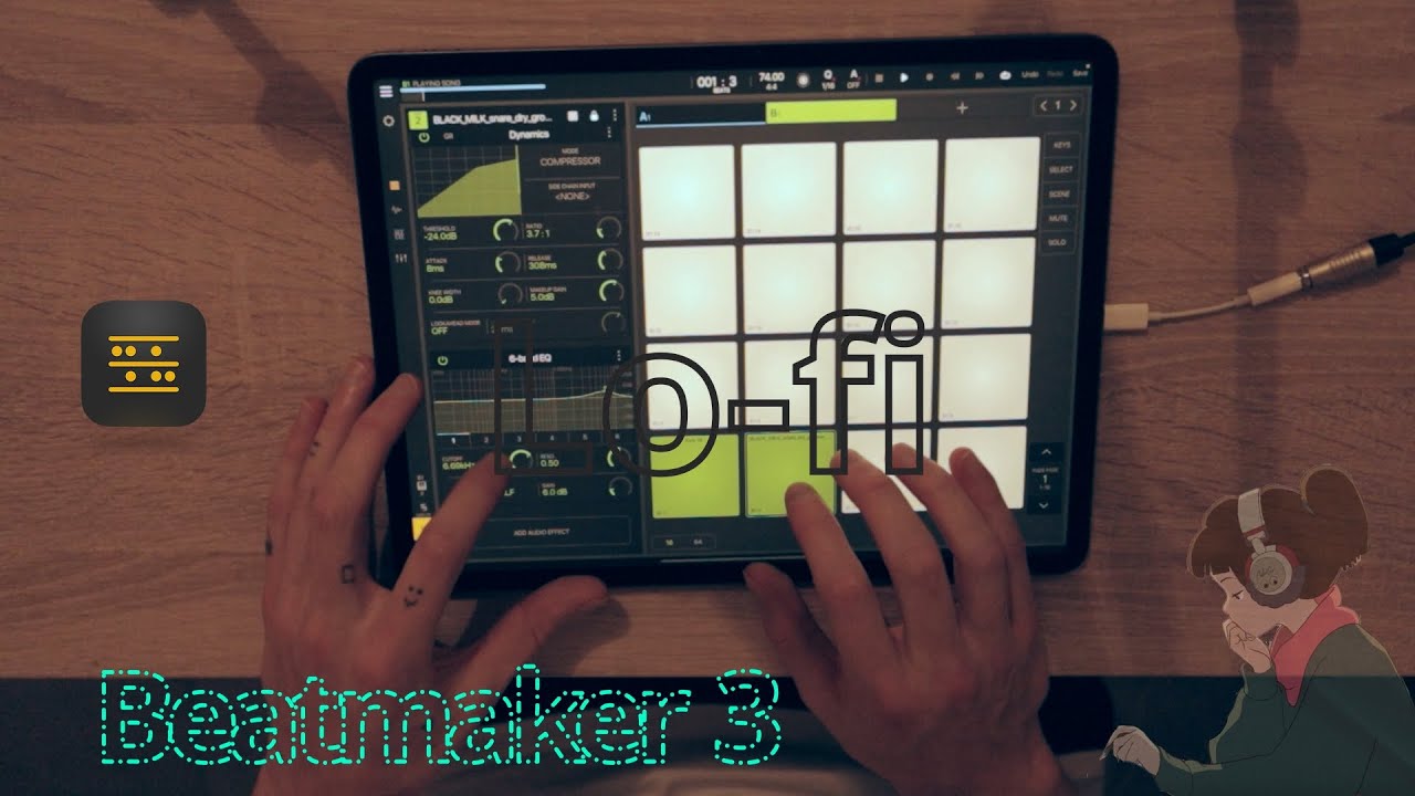 Making Lofi HipHop on iPad || Beatmaker 3