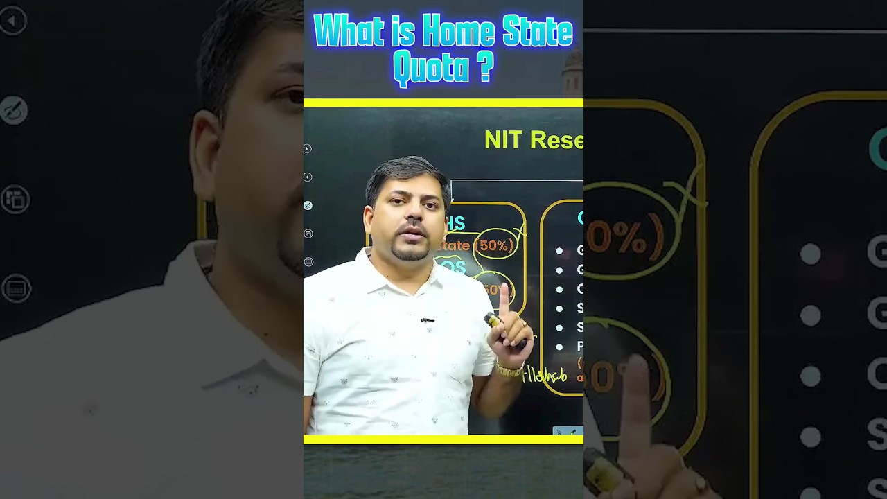 What is Home State Quota?🤔🤔#jee #jee2025 #iit #iitjee #homestatequota #homestate #quota #jeemains