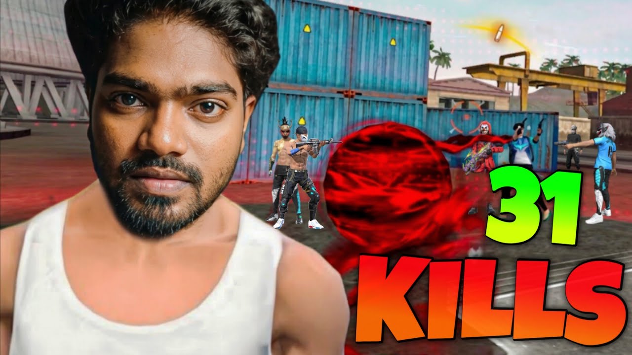 31 KILLS SOLO VS SQUAD ATTACKING GAMEPLAY IN FREE FIRE TAMIL | RJ ROCK