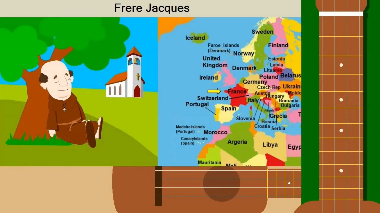 Frère Jacques (Brother John)  - On Ukulele - In C (1 chord)