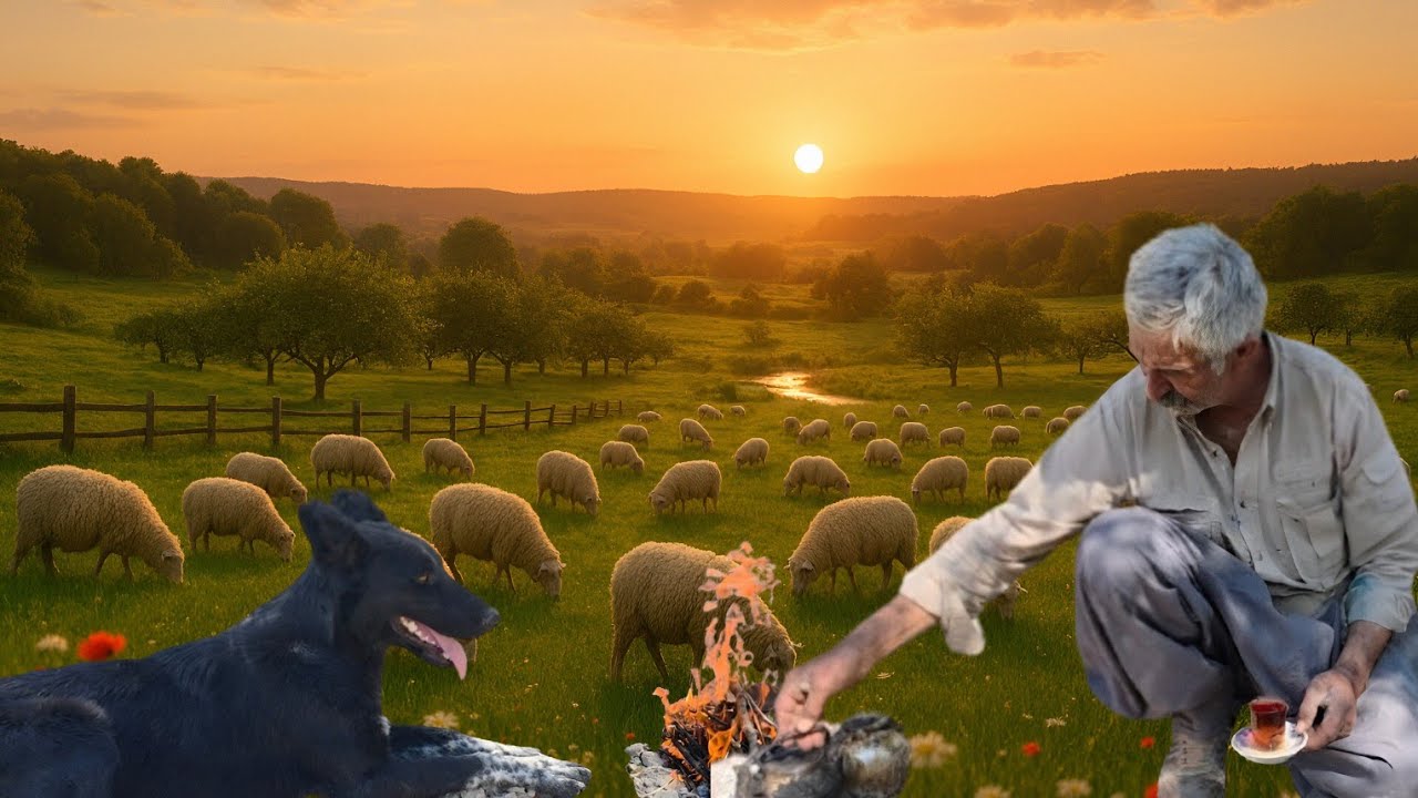Autumn's Fury: The Ram Battle in an Iranian Garden