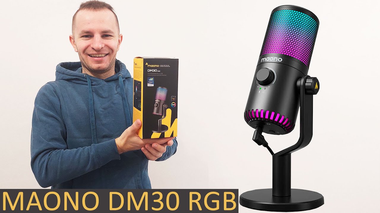 ОБЗОР НА МИКРОФОН Maono DM30 RGB