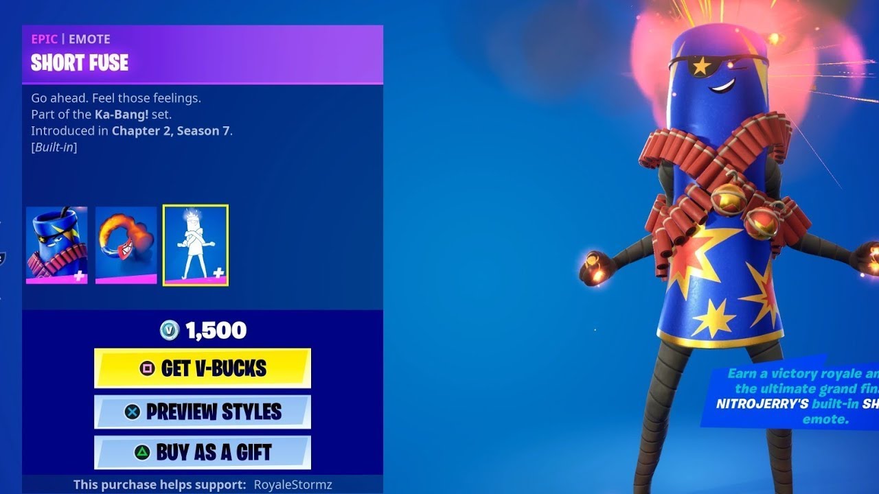 NitroJerry Skin Bundle Review Fortnite Item Shop (Short Fuse)
