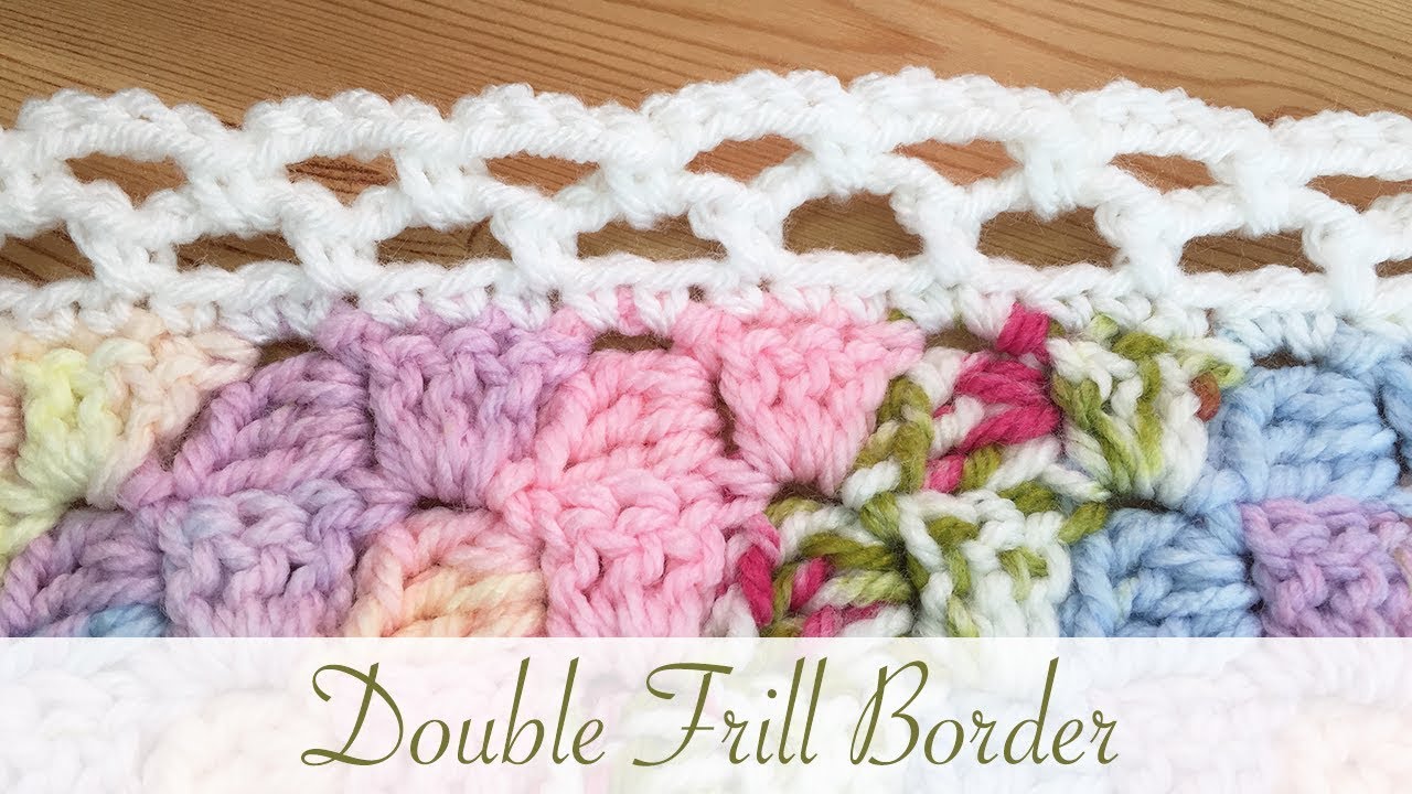 Easy Crochet: Double Frill Border (perfect for beginners too!)