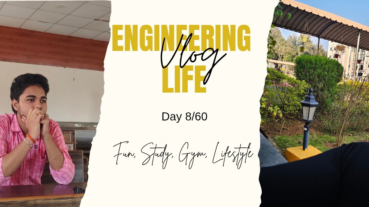 Engineering Life Reality | Day 8 | BTech Student Daily Vlog | Gym,Study,Fun|