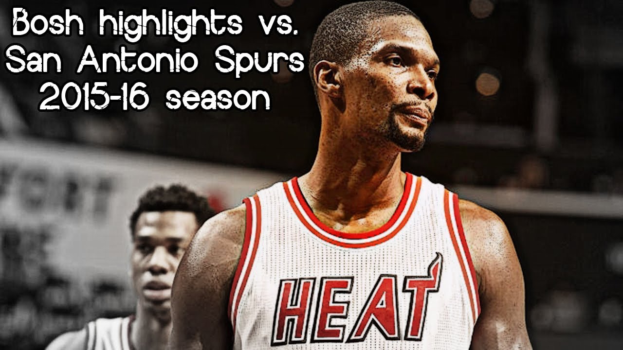 Chris Bosh 18 pts & 5 reb vs. Spurs (NBA RS 2015/2016) - FINAL Game For Heat!