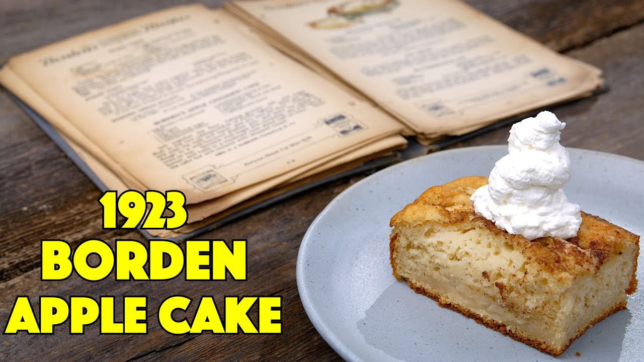 1923 Borden Apple Cake Recipe - Old Cookbook Show - Glen And Friends Cooking How To Make Apple Cake