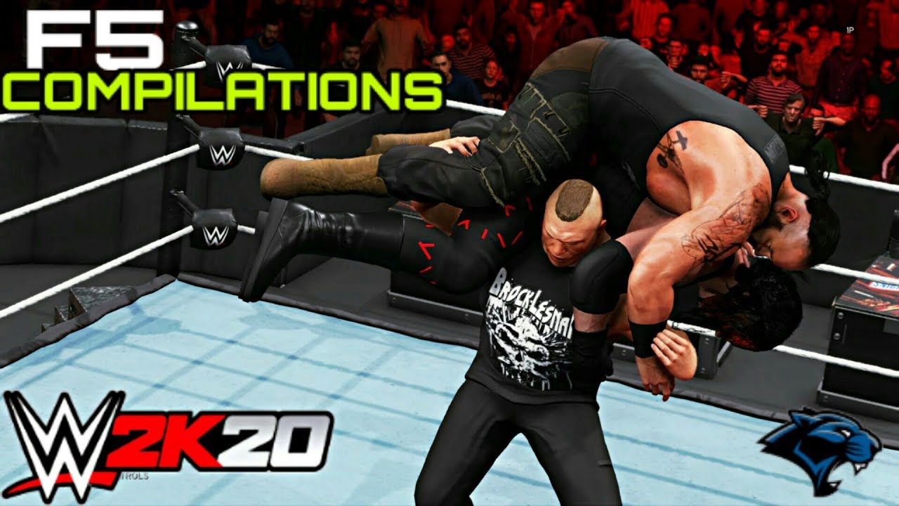 (WWE 2K20) Brock Lesnar - F5 Compilations 2020